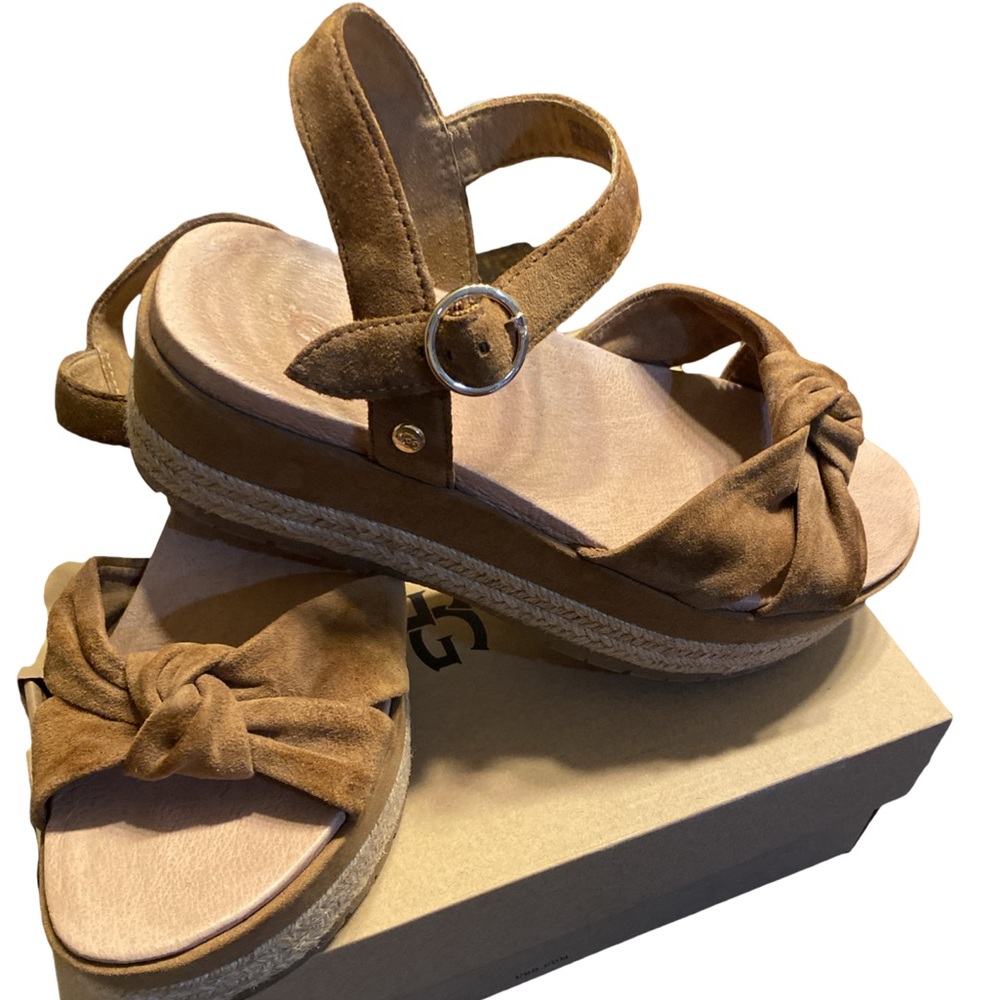 Ugg platform sandals 8.5 brown